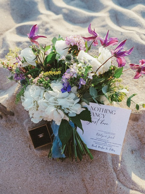 Kate + Jared Assateague beach wedding